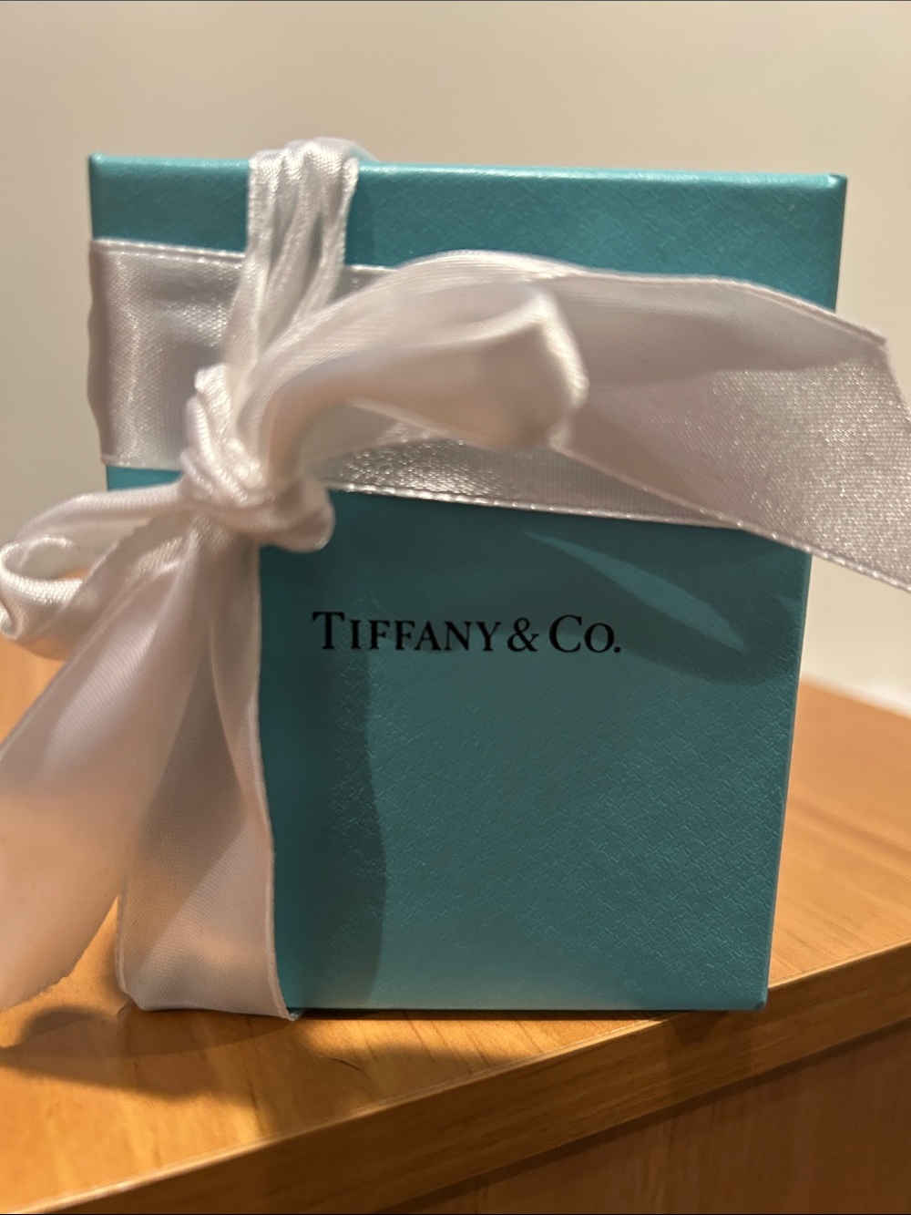 Tiffany & Co. Robin's Egg Blue Box with White Ribbon